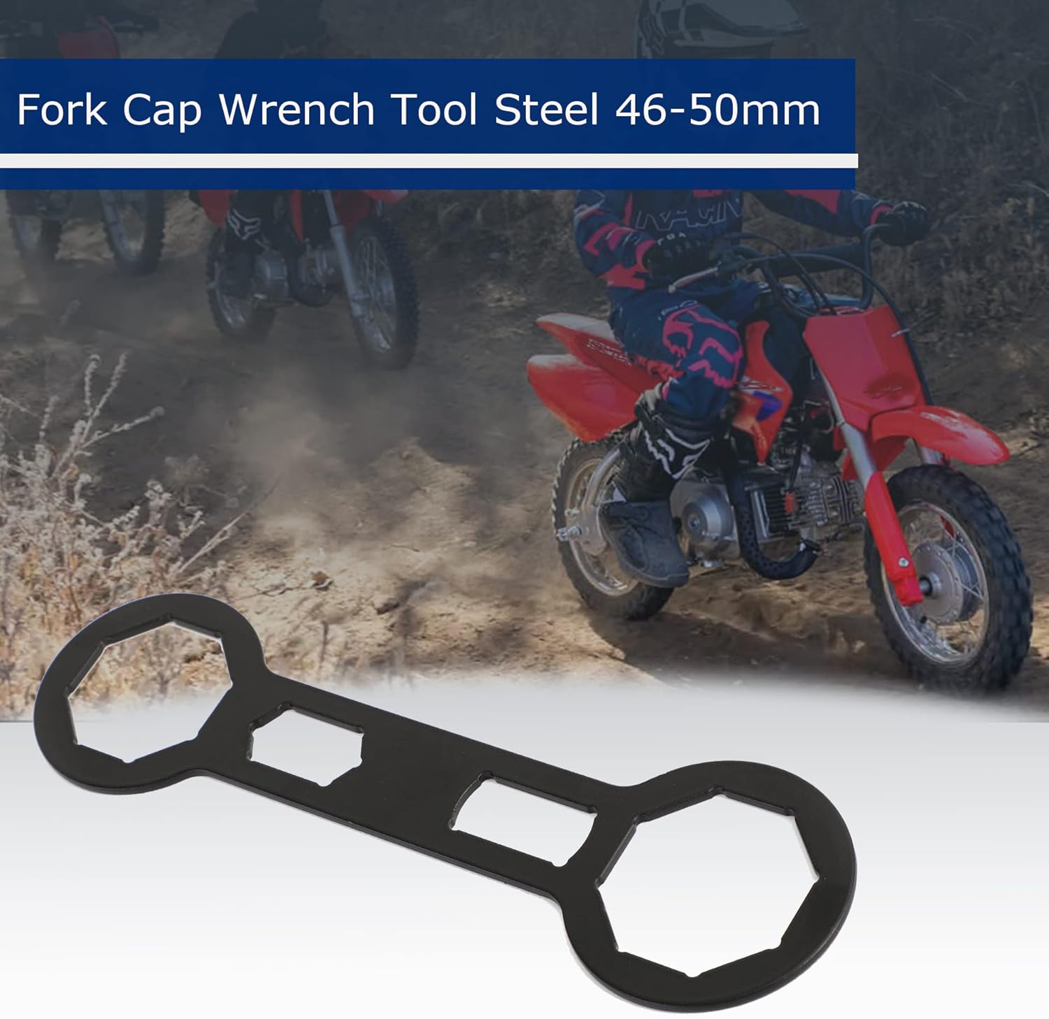 EVRBUL Motorcycle Fork Cap Wrench 46mm / 50mm Dirt Bike