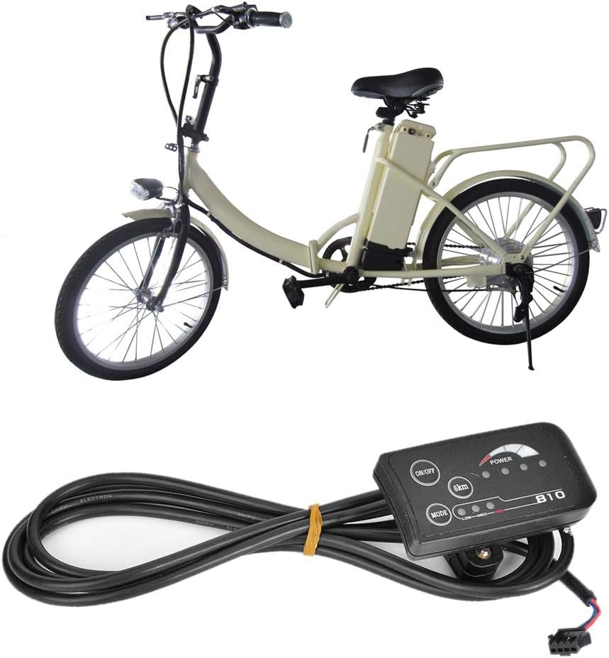 Acouto 810 LED Display for Electric Bike 810 Control Electric Bicycle with 5 Wire Cable Control LCD Display Panel