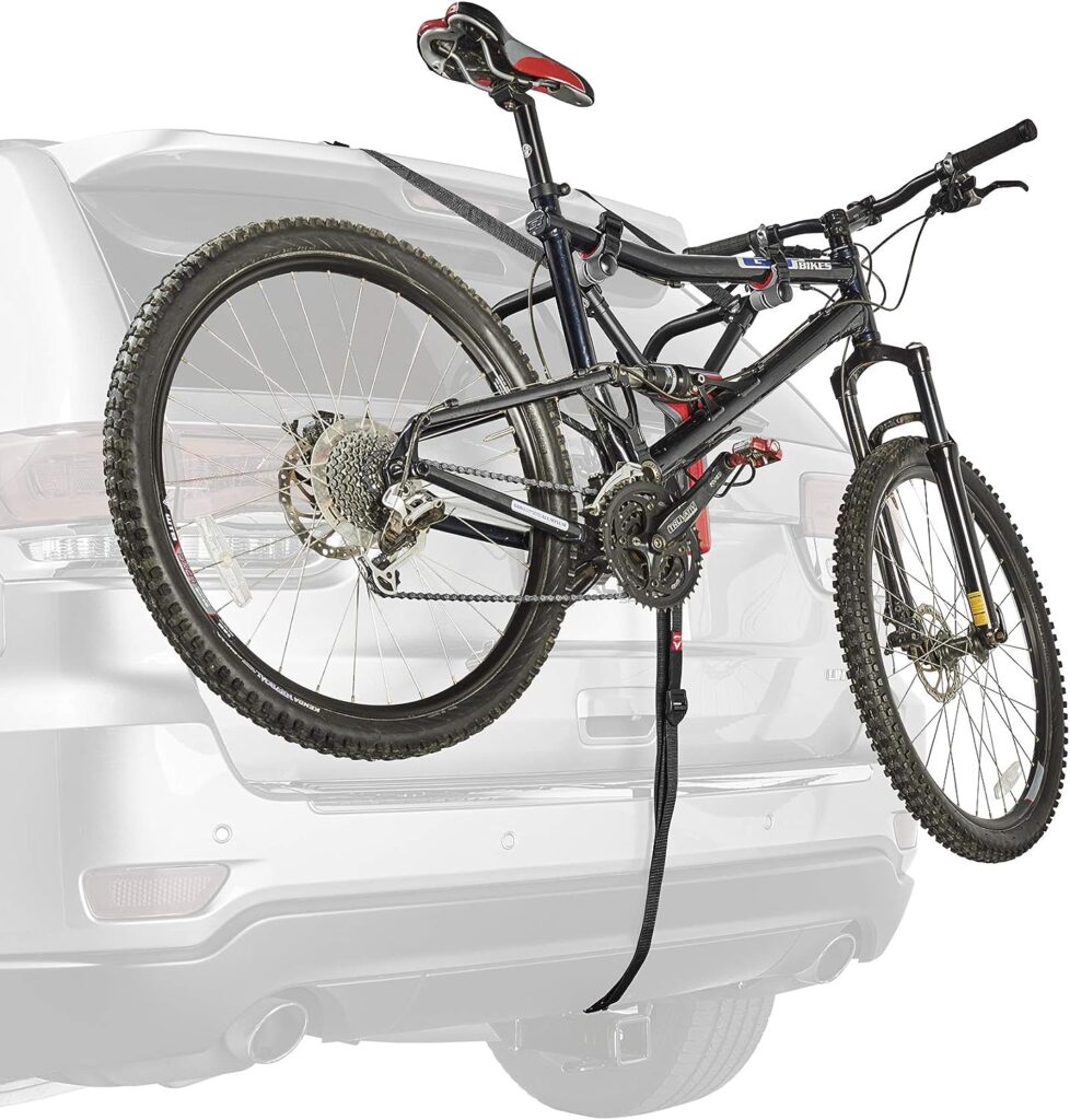 Allen Sports Ultra Compact Folding 1-Bike Trunk Mount Rack, Model MT1-B, Gray powder coated