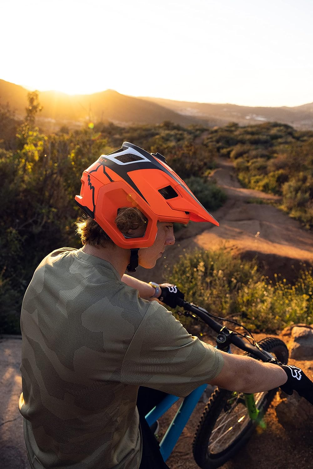 Fox Racing Dropframe MTB Helmet-Hunter Green-S