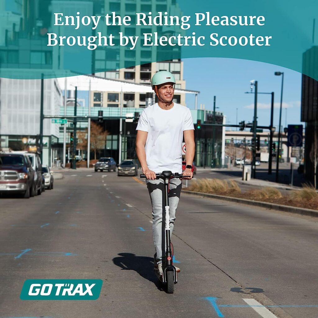 Gotrax APEX XL Commuting Electric Scooter - 8.5 Air Filled Tires - 15.5MPH  15 Mile Range Folding E Scooter for Adults Commuters (Black)