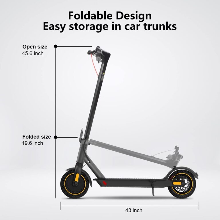 Review of Electric Scooter with 19 Mph Max Speed and Dual Brake System ...