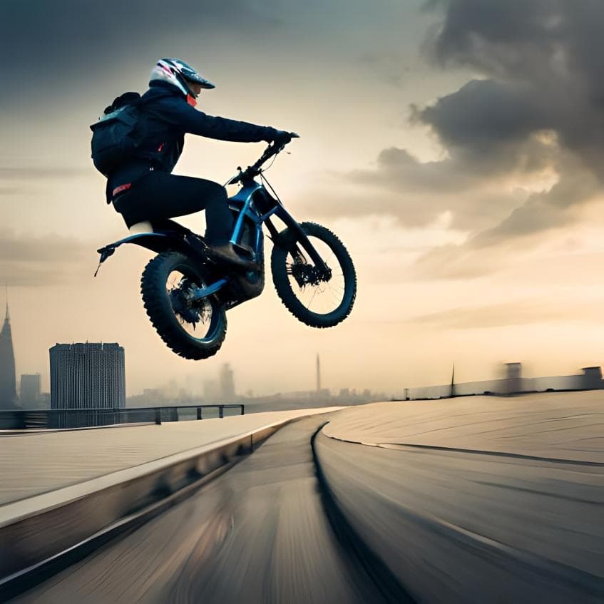 Jumping With Your Electric Dirt Bike Preloading The Suspension