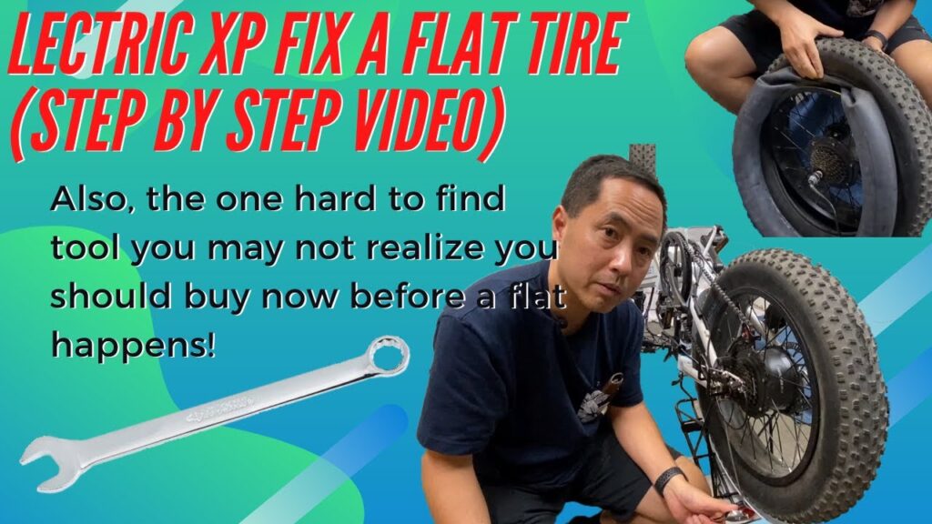 How to Change an Electric Bike Tire: Step-by-step guide for replacing a flat tire.