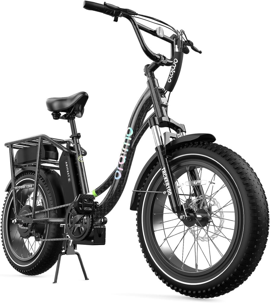 Oraimo Electric Bike for Adults, 750W Motor (Peak 1000W) 20 x 4.0 Fat Tire with Dual Shock Absorber, Max 48V 20.8Ah Dual Removable Battery, Ebike with 4A 3H Fast Charge, Complies to ANSI/CAN/UL2849