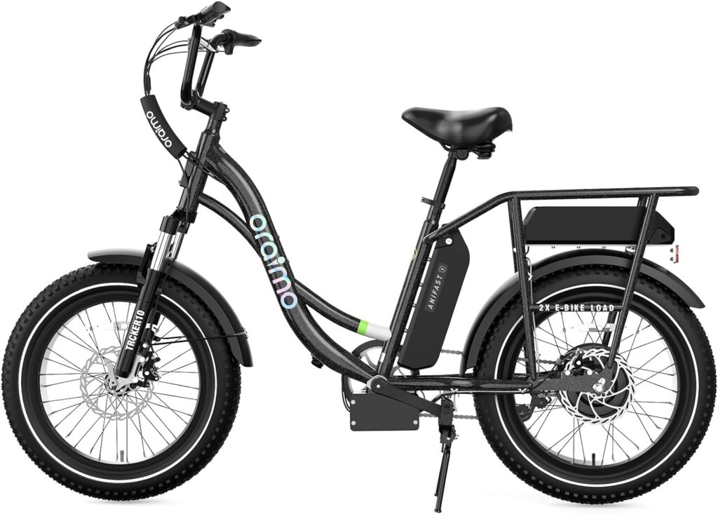 Oraimo Electric Bike for Adults, 750W Motor (Peak 1000W) 20 x 4.0 Fat Tire with Dual Shock Absorber, Max 48V 20.8Ah Dual Removable Battery, Ebike with 4A 3H Fast Charge, Complies to ANSI/CAN/UL2849