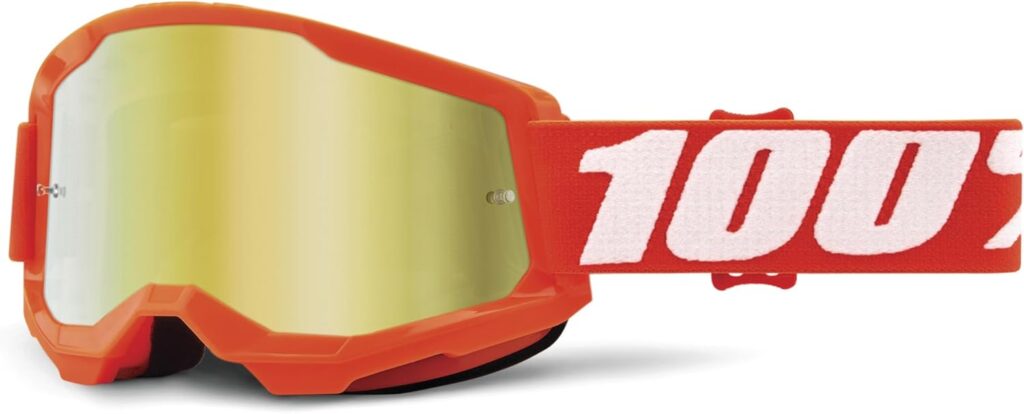 100% Strata 2 Sand Motocross  Mountain Bike Goggles - MX and MTB Racing Protective Eyewear