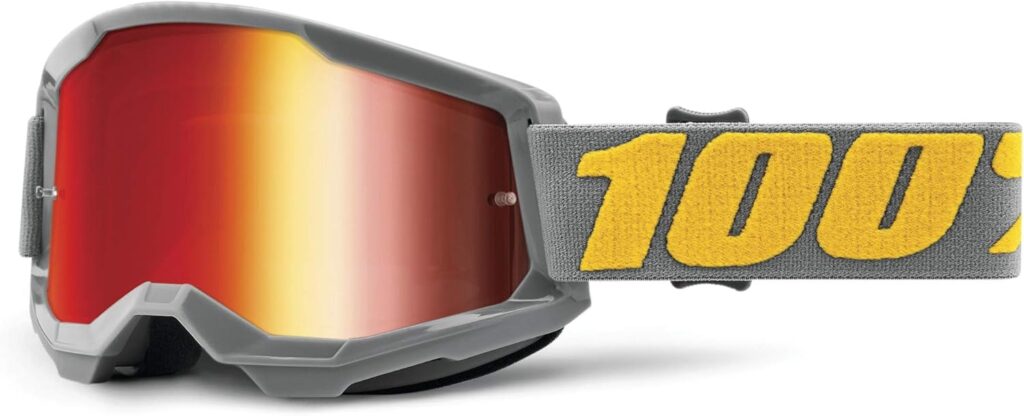 100% Strata 2 Sand Motocross  Mountain Bike Goggles - MX and MTB Racing Protective Eyewear