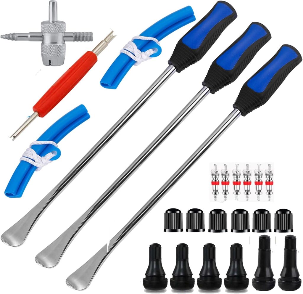 14.5 Tire Spoons Motorcycle Dirt Bike Tire Changing Tools Iron Set,Lawn Tractor Bicycle Tire Changer Tire Removal Tool Set