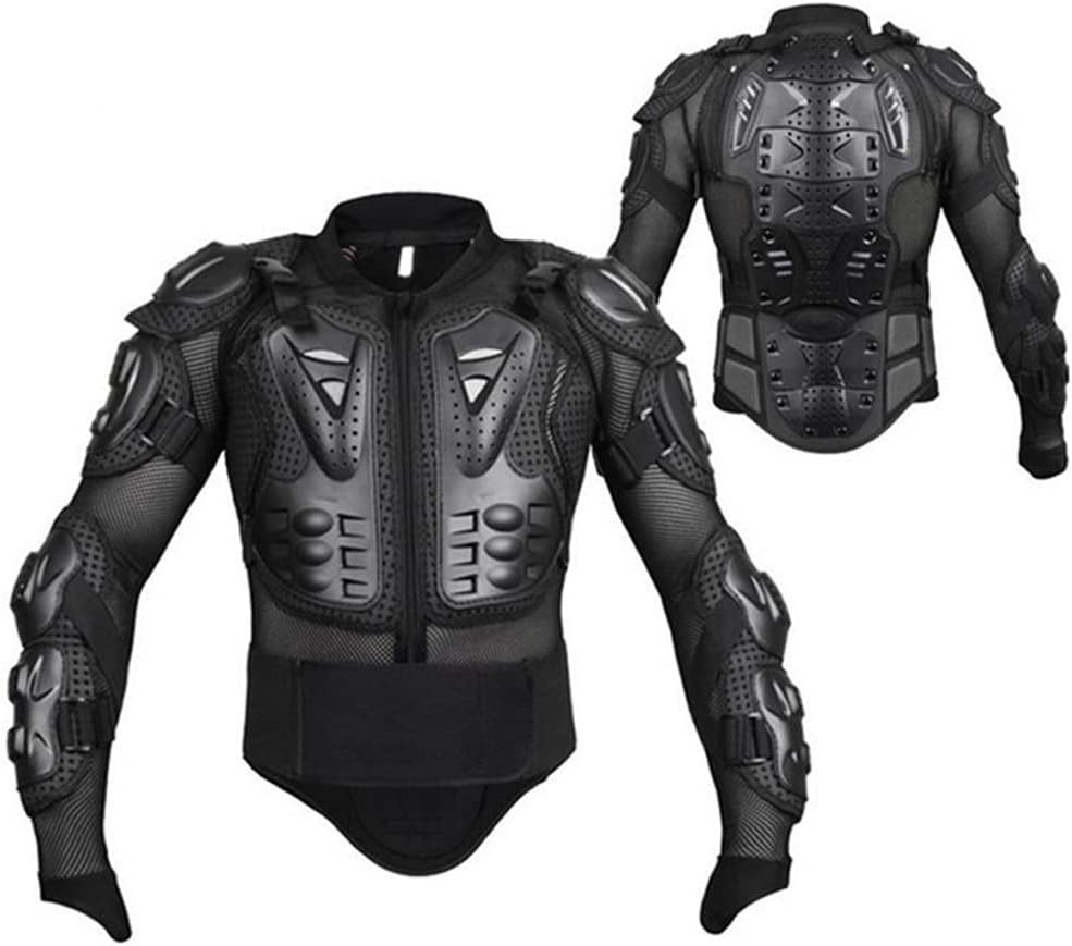 Adult Motorcycle Protective Jacket and Knee Pads, Motorcycle Accessories, Back Spine Chest Protector, Full Body Chest Armor for Motocross Dirt Bike Gear