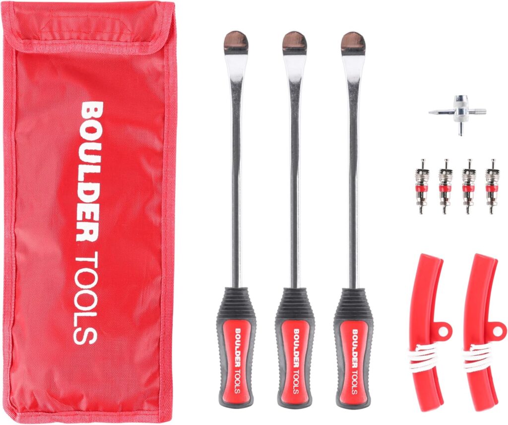 Boulder Tools Tire Spoons - Tire Changing Tool - Motorcycle Tire Spoons - Durable, Easy-to-Use for Safe  Quick Tire Repair - Dirtbike Tire Spoons - Comprehensive Tool Kit