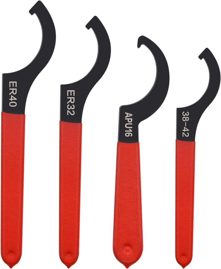 Coilover Spanner Wrench Set, 4pcs, Alloy Steel, Rubber