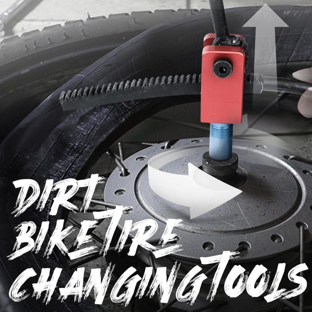 Dirt Bike Tire Changing Tools Fit for Enduro and Motocross 16 to 21 Wheels, Ultimate Bundle 15/17/20/25 mm Axle Shaft fit for 15-28 mm Axles.