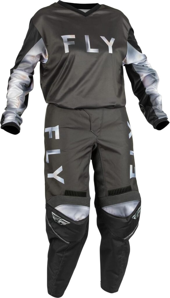 Fly Racing 2023 Womens F-16 Black/Grey Moto Gear Set - Pant and Jersey Combo