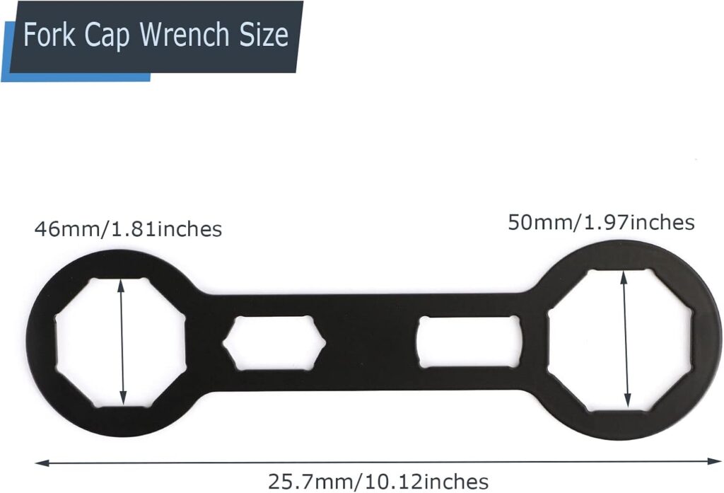 Fork Cap Wrench 46mm / 50mm,for Suzuki H-onda CR CRF 250 450 Rebuild Tool Front Forks,Motorcycle Dirt Bike Repair Tool