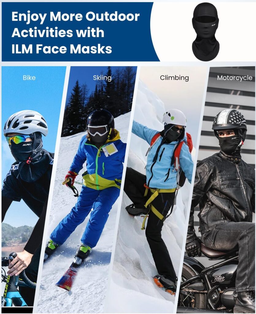 ILM Motorcycle Balaclava Face Mask for Ski Model FM01