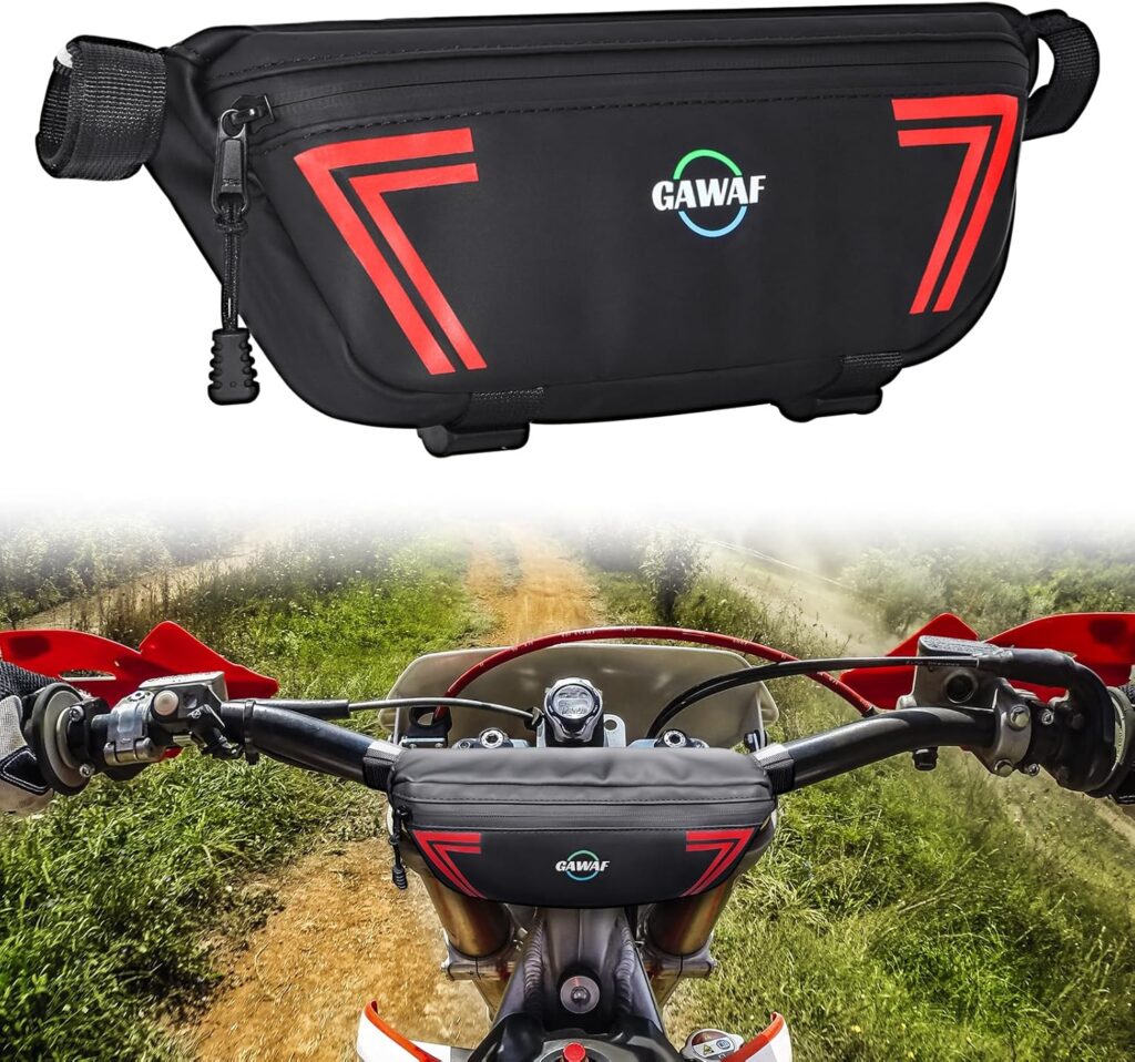 Motorcycle Bag, Universal Motorcycle Handlebar Bag, Waterproof Motorcycle Tool Bag, Bicycle Front Storage Bag for SURRON LIGHT BEE X, S X160, X260, Talaria Sting Segway Electric Dirt Bike