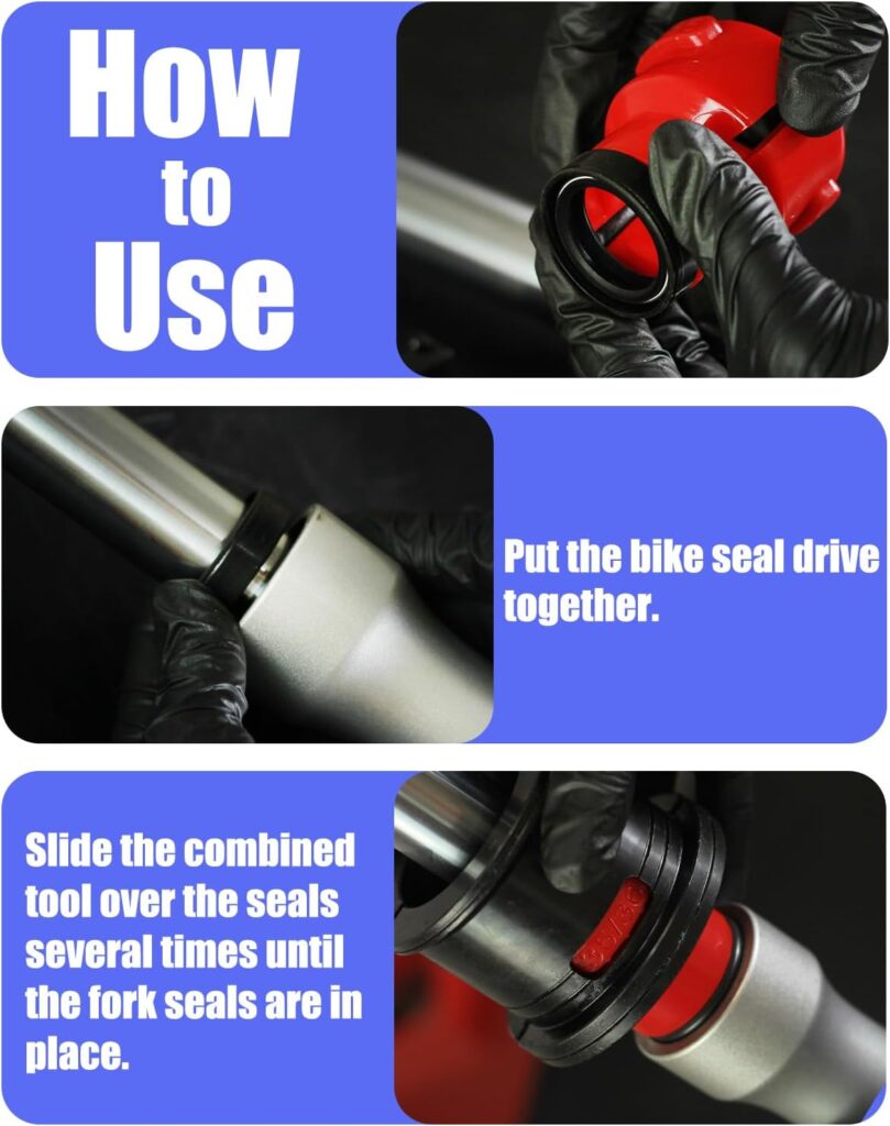 thumbnail image 2 of PARTHIGH Universal Motorcycle Fork Seal Driver Tool Set – 35-50mm Adapters (6 Sizes) 2 of 5