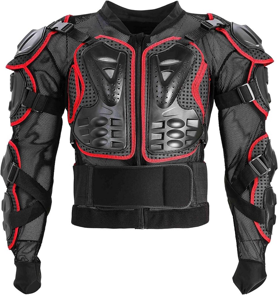 Motorcycle Protective Jacket Full Body Armor Protection Dirt Bike Gear ATV Protective Safety Gear Riding Racing Armor Motocross Protector Jacket Men Women For Off-Road Motorbike Cycling Skiing Skating