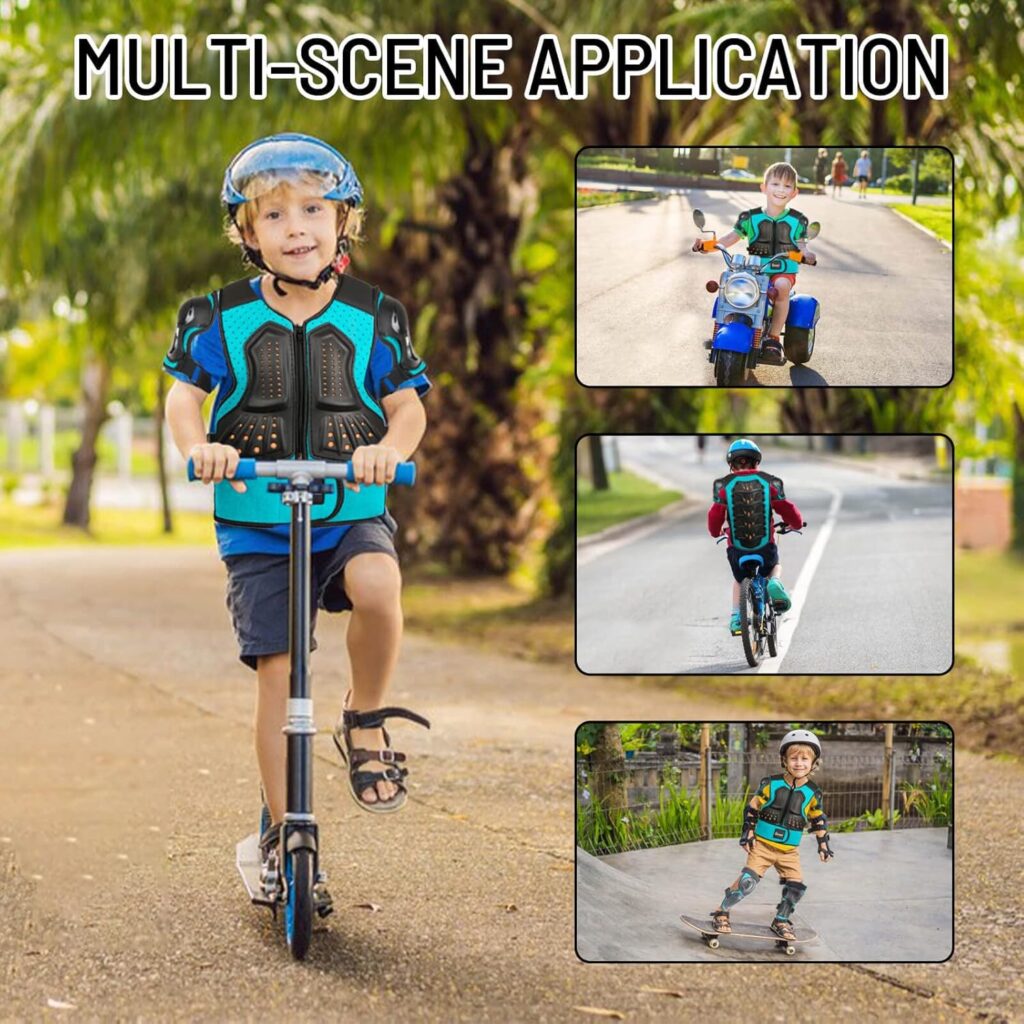 Reomoto Kids Protective Gear,Motorcyle Armor Suit Dirt Bike Gear for Kids Dirt Bike Cycling Skating Off-RoadRiding Skiing